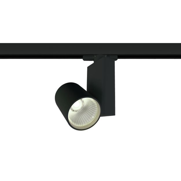 ONE Light COB Track Spot - rail spot - 3-fase railsysteem - Ø 8 x 14 cm - 15W LED incl. - zwart