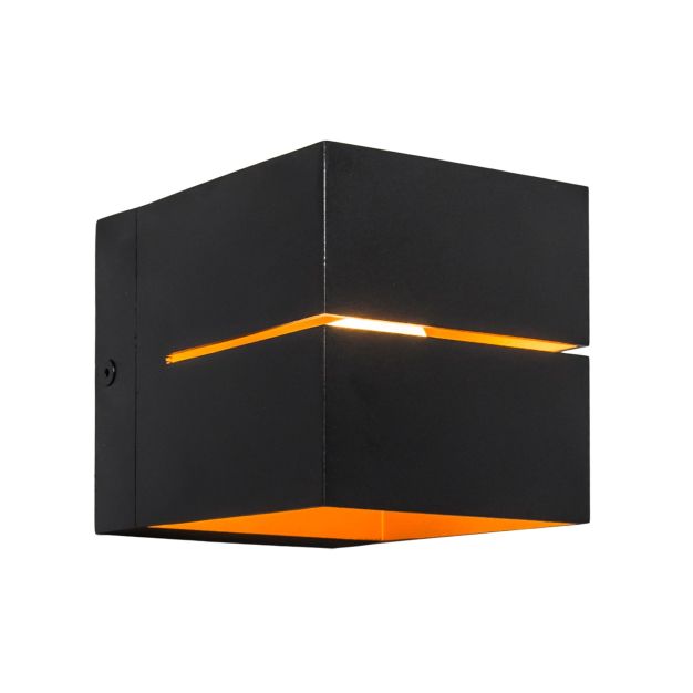 Zuma Line Transfer WL 2 - wandverlichting - 12 x 9 x 9 cm - zwart