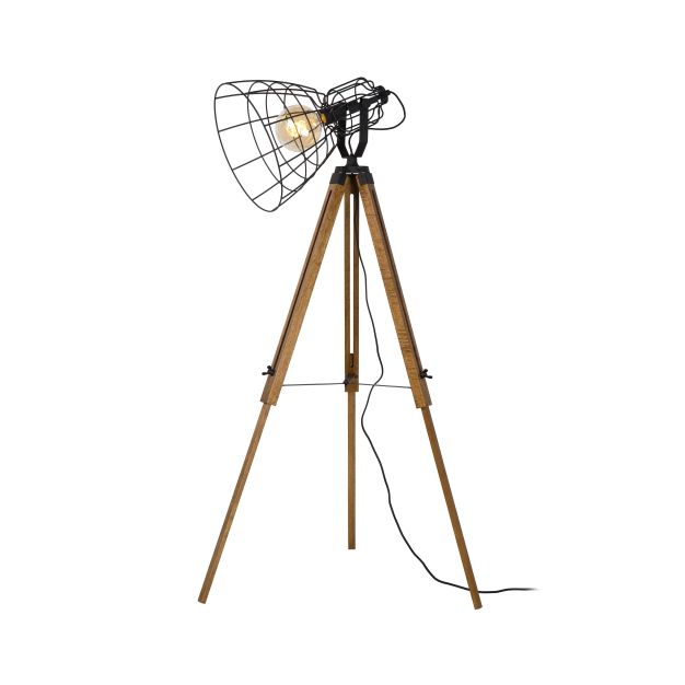 Lucide Joshua XL - staanlamp - Ø 70 x 155 cm - zwart