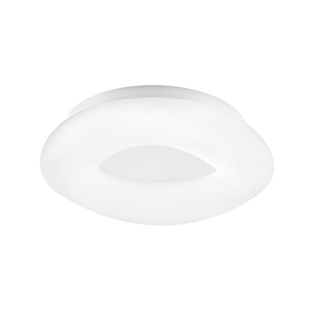 Nova Luce Cia - plafondverlichting - Ø 45 x 9,5 cm - 38W dimbare LED incl. - wit