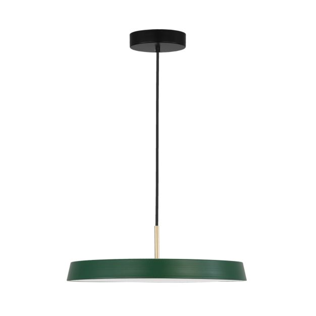 Nova Luce Vetro - hanglamp - Ø 50 x 120 cm - 41W LED incl. - mat groen