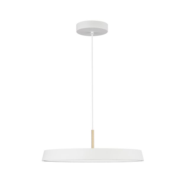 Nova Luce Vetro - hanglamp - Ø 50 x 120 cm - 41W LED incl. - mat wit