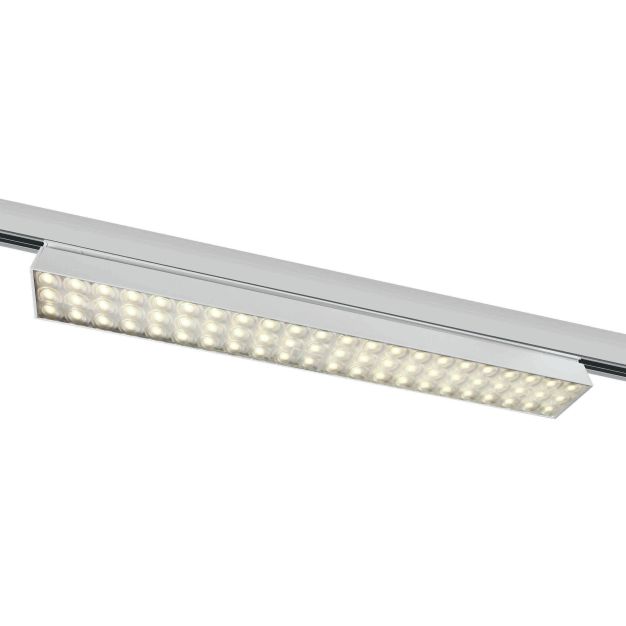 ONE Light High Power Linear - track light - 3-fase railsysteem - 58 x 4 x 6,4 cm - 30W LED incl. - wit - warm witte lichtkleur