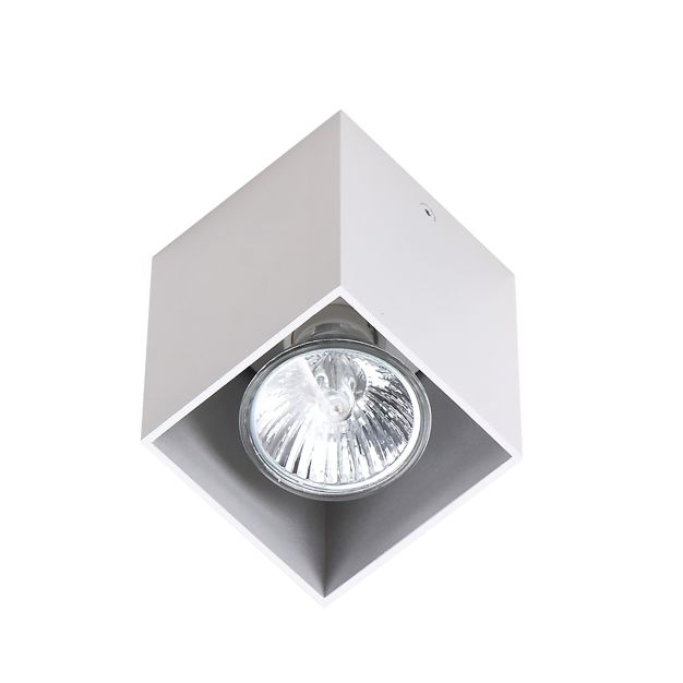 Maxlight Pet Square - plafondverlichting - Ø 7 x 9 cm - wit