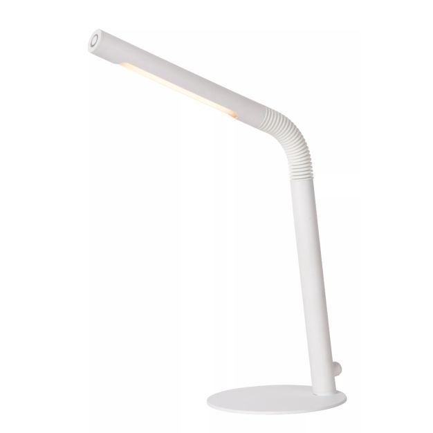 Lucide Gilly - oplaadbare bureaulamp - 29 x 15 x 49 cm- 3W LED dimbaar incl. - wit