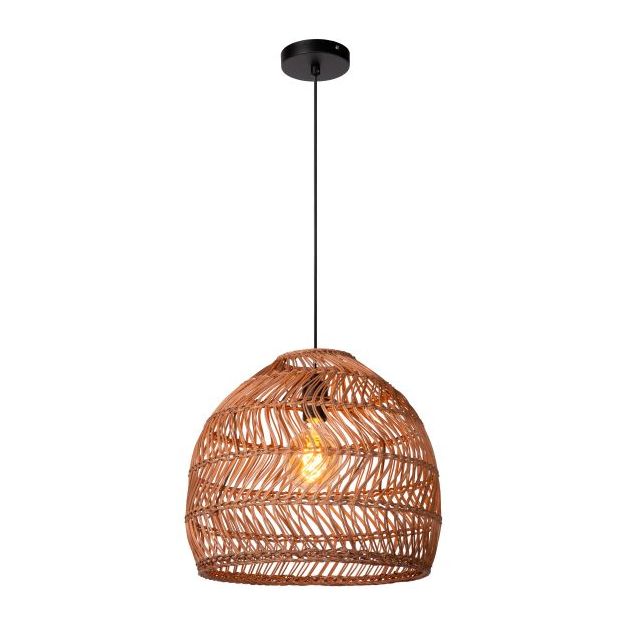 Lucide Moloko - hanglamp - Ø 40 x 165 cm - rotan