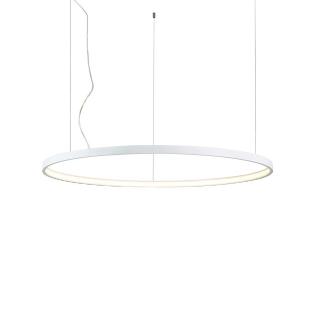 VK Lighting Circulus - hanglamp - Ø 92,2 x 200 cm - 42W dimbare LED incl. - wit