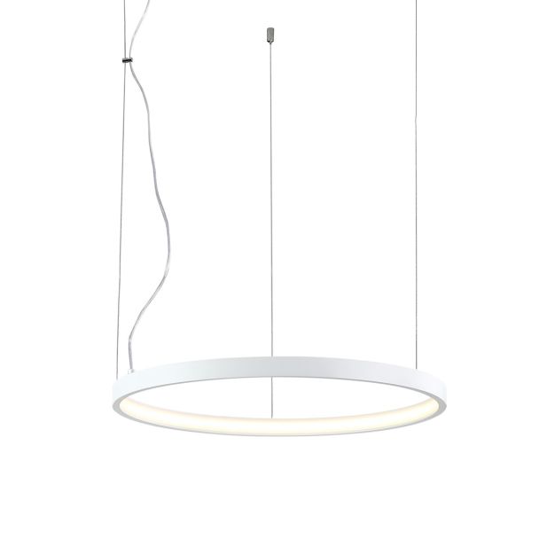 VK Lighting Circulus - hanglamp - Ø 52,7 x 200 cm - 24W dimbare LED incl. - wit