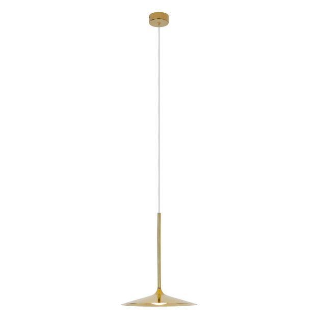 Maxlight Hana - hanglamp - Ø 17,5 x 150 cm - 6W LED incl. - goud