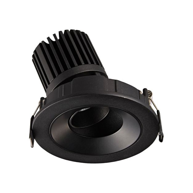 VK Lighting Chonefto - inbouwspot - Ø 115 mm, 105 mm inbouwmaat - 12W LED incl. - zwart