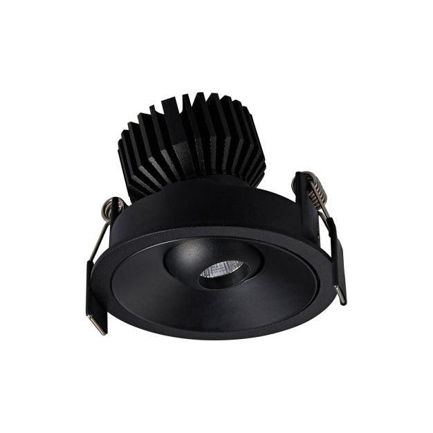 VK Lighting Chonefto - inbouwspot - Ø 84 mm, 75 mm inbouwmaat - 7W LED incl. - zwart