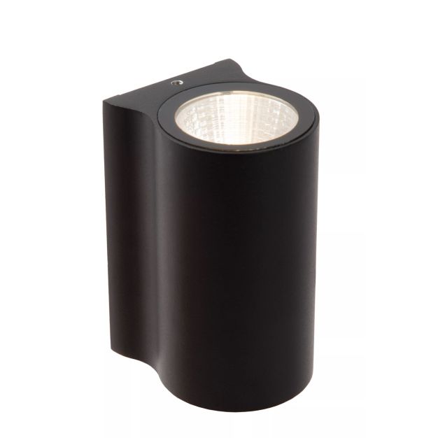 Lucide Akra - buiten wandverlichting - 5,5 x 6,5 x 10 cm -  8W LED incl. - IP54 - zwart