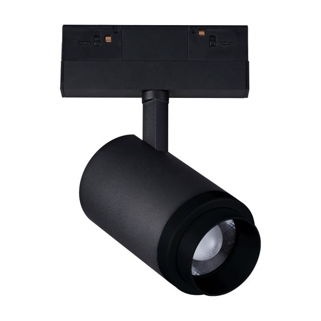 VK Lighting - magnetisch railsysteem - railspot met zoom - 13,9 x 7,5 x 18,9 cm - 18W LED incl. - 1-10V dimbaar - zwart