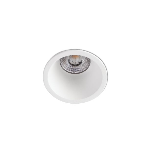 Faro Fox - inbouwspot - Ø 50 mm, Ø 40 mm inbouwmaat - 7W dimbare LED incl. - mat wit