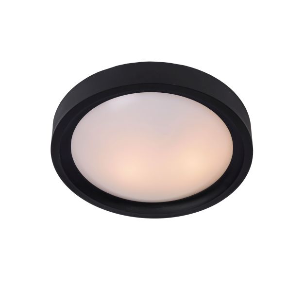 Lucide Lex 2 - plafondverlichting - Ø 33 x 10 cm - zwart