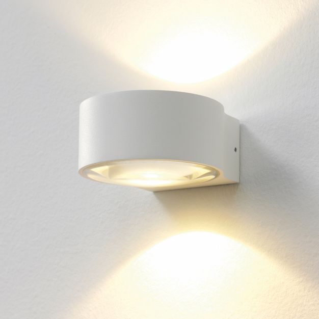 Artdelight Hudson - buiten wandverlichting - 10,5 x 11,8 x 6,5 cm - 2 x 4W dimbare LED incl. - IP54 - wit