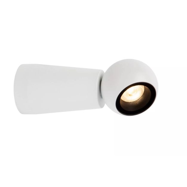 Lucide Ipsos - buiten wandlamp - Ø 6 x 15 cm - 6W LED incl. - IP54 - wit