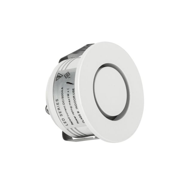 VK Lighting Nyta Round - wandverlichting - Ø 3,5 x 2,5 cm - 1W LED incl. -wit