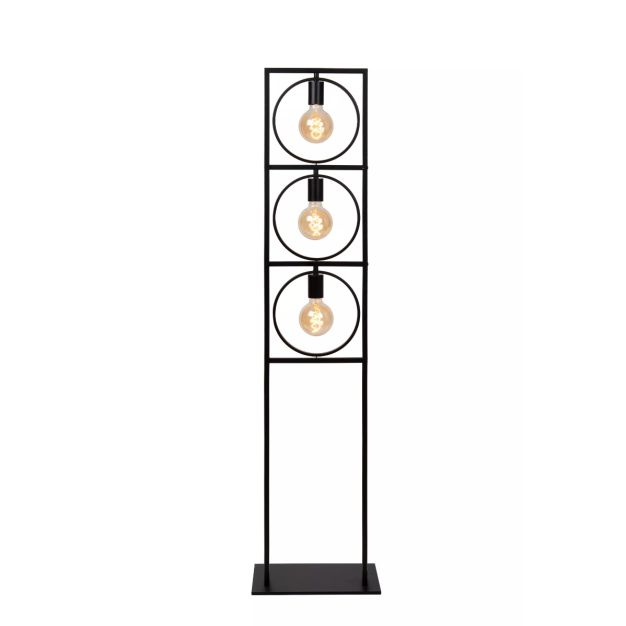 Lucide Suus - vloerlamp - 34 x 24 x 145 cm - zwart