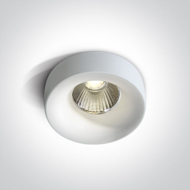 ONE Light Floating Ring Range - inbouwspot - Ø 85 mm, 68mm inbouwmaat - 12W LED incl. - IP65 - wit