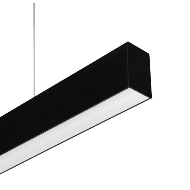 Lichtkoning Slim Line - hanglamp - 118 x 5,5 x 3,3 cm - 22,5W LED incl. - zwart