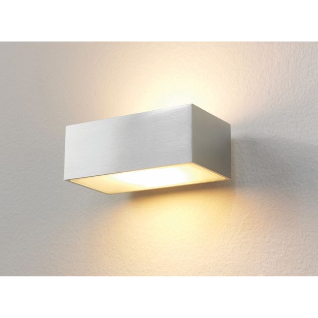 Artdelight Eindhoven100 - buiten wandverlichting - 13 x 8,2 x 5 cm - 2 x 5W dimbare LED incl. - IP54 - aluminium