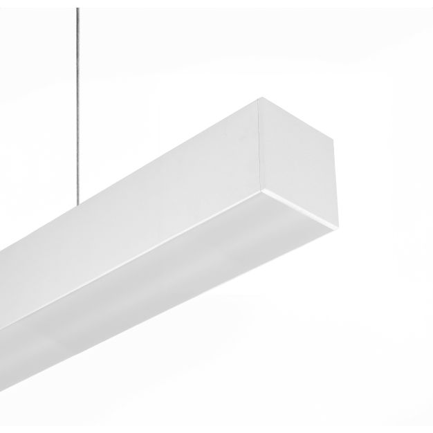 Lichtkoning Line - hanglamp - 58 x 5,3 x 5,3 cm - 16W LED incl. - wit - niet-dimbaar - witte lichtkleur (4000K)