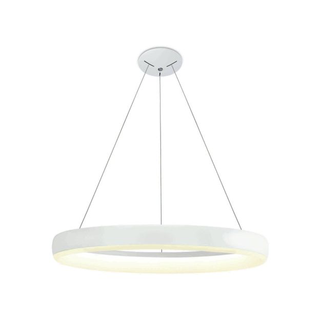 ONE Light LED Pendant Rings - hanglamp - Ø 60 x 200 cm - 40W LED incl. - wit