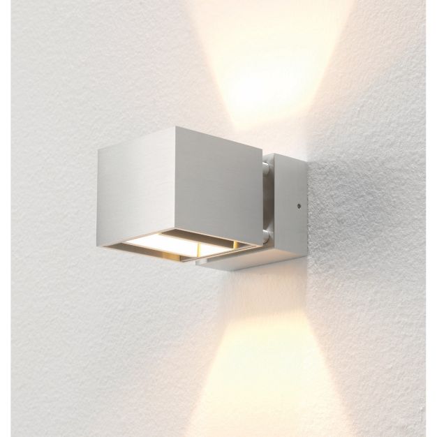 Artdelight Bfeld - buiten wandverlichting - 12,3 x 8 x 6,8 cm - 2 x 3W LED incl. - IP54 - aluminium