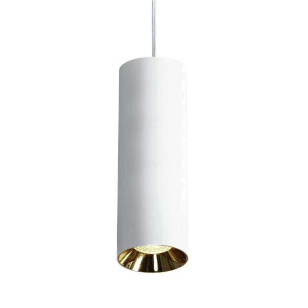 ONE Light Cylinder - hanglamp - Ø 7,5 x 224 cm - wit