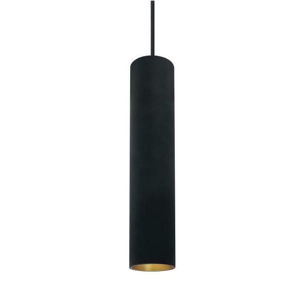 ONE Light Cylinder - hanglamp - Ø 5,6 x 200 cm - zwart