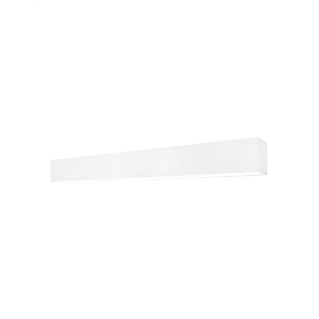 Lichtkoning Linear - plafondverlichting - 57 x 6,5 x 5 cm - 18W LED incl. - wit - warm witte lichtkleur