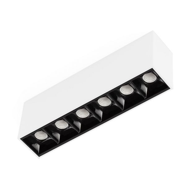 Faro Neso Point-6 - armatuur voor magnetische rail - 16,4 x 3,4 x 5,6 cm - 8W LED warm wit (2700K) incl. - 34° lichtbundel - wit