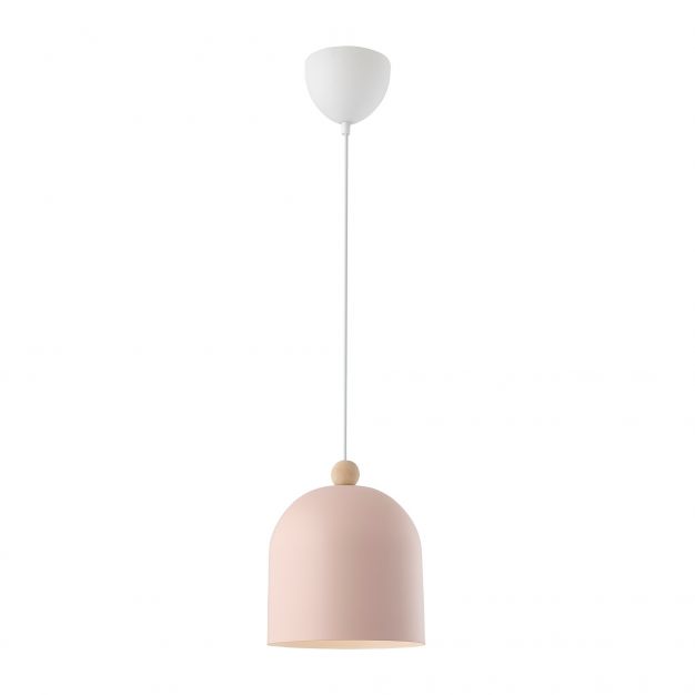 Nordlux Gaston - hanglamp - Ø 20 x 200 cm - poeder roze