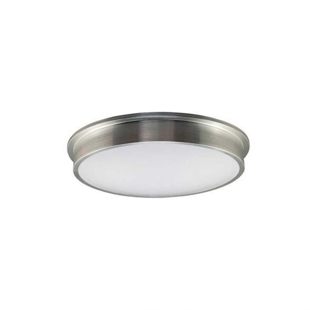 Artdelight Runner - badkamer plafondverlichting - Ø 28 cm - 12W LED incl. - IP44 - aluminium