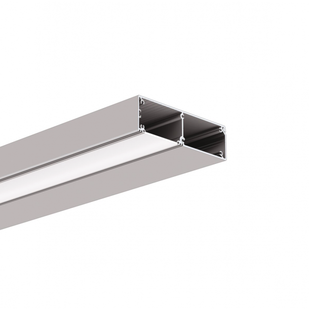 KLUS KIDES - profiel - 12,9 x 3,8 cm - 200cm lengte - geanodiseerd zilver