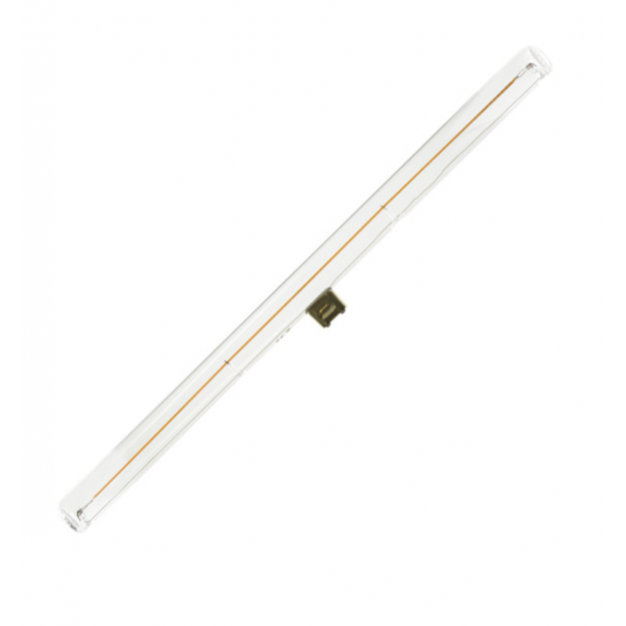 Segula LED lamp - Linear - Ø 3 x 30 cm - S14d - 6,2W dimbaar - 2700K - transparant