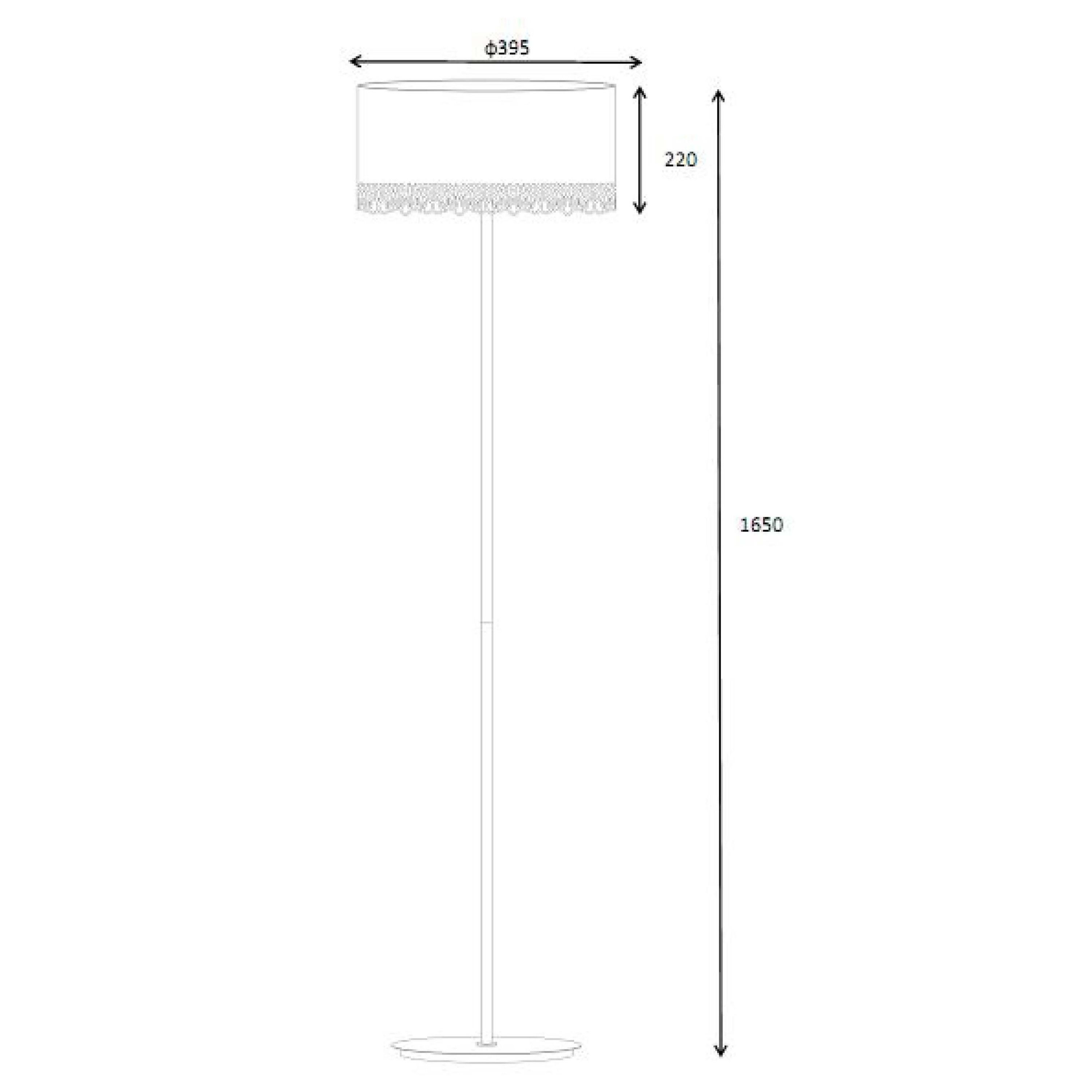 Lucide Ferova staande lamp 165 cm, Ø 39,5 cm kwartsroze Lichtkoning