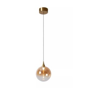 Lucide Gisela - hanglamp - Ø 16 x 150 cm - 5W LED incl. - amber