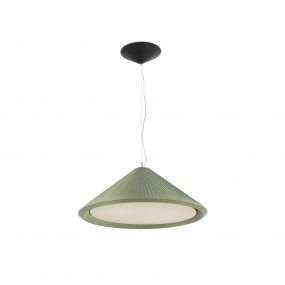 Faro Saigon-in - hanglamp - Ø 70 x 27,5 cm - olijfgroen