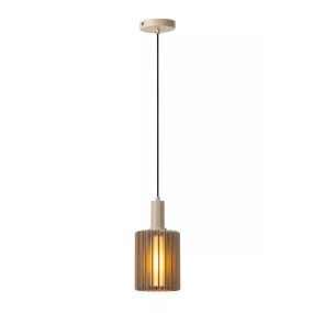 Lucide Lambres - hanglamp - Ø 15 x 164 cm - taupe 