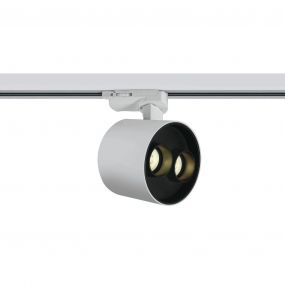 ONE Light Dark Light Tubes - rail spot - 3-fase railsysteem - Ø 9 x 7,3 cm - 12W LED incl. - wit