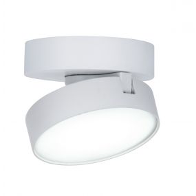 Lutec Stanos - opbouwspot - slimme verlichting - Lutec Connect - Ø10 x 5,5 cm - 6,8W LED incl. - dimfunctie via app - 2700K-6500K - wit