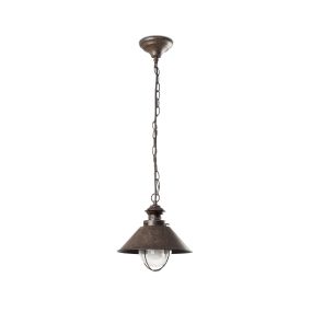 Faro Nautica - hanglamp - Ø 26 x 101,5 cm - IP33 - roestbruin