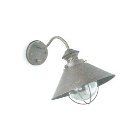 Faro Nautica - wandverlichting - 26 x 37 x 26 cm - IP33 - roestbruin