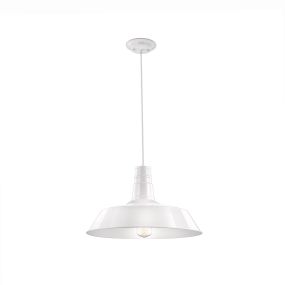 Nova Luce Osteria - hanglamp - Ø 46 x 115 cm - wit