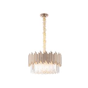 Maxlight Vogue - hanglamp - Ø 60 x 140 cm - goud