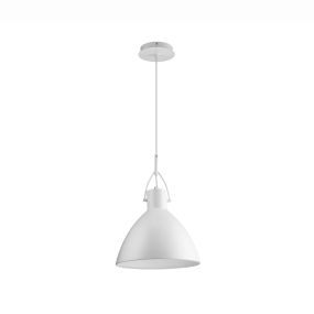 Nova Luce Zona - hanglamp - Ø 30 x 121 cm - wit