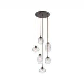 Nova Luce Devon - hanglamp - Ø 53 x 150 cm - transparant