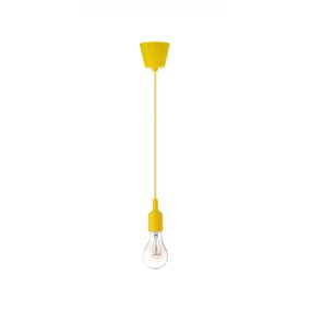 Nova Luce Swing - hanglamp - Ø 4,5 x 100 cm - geel